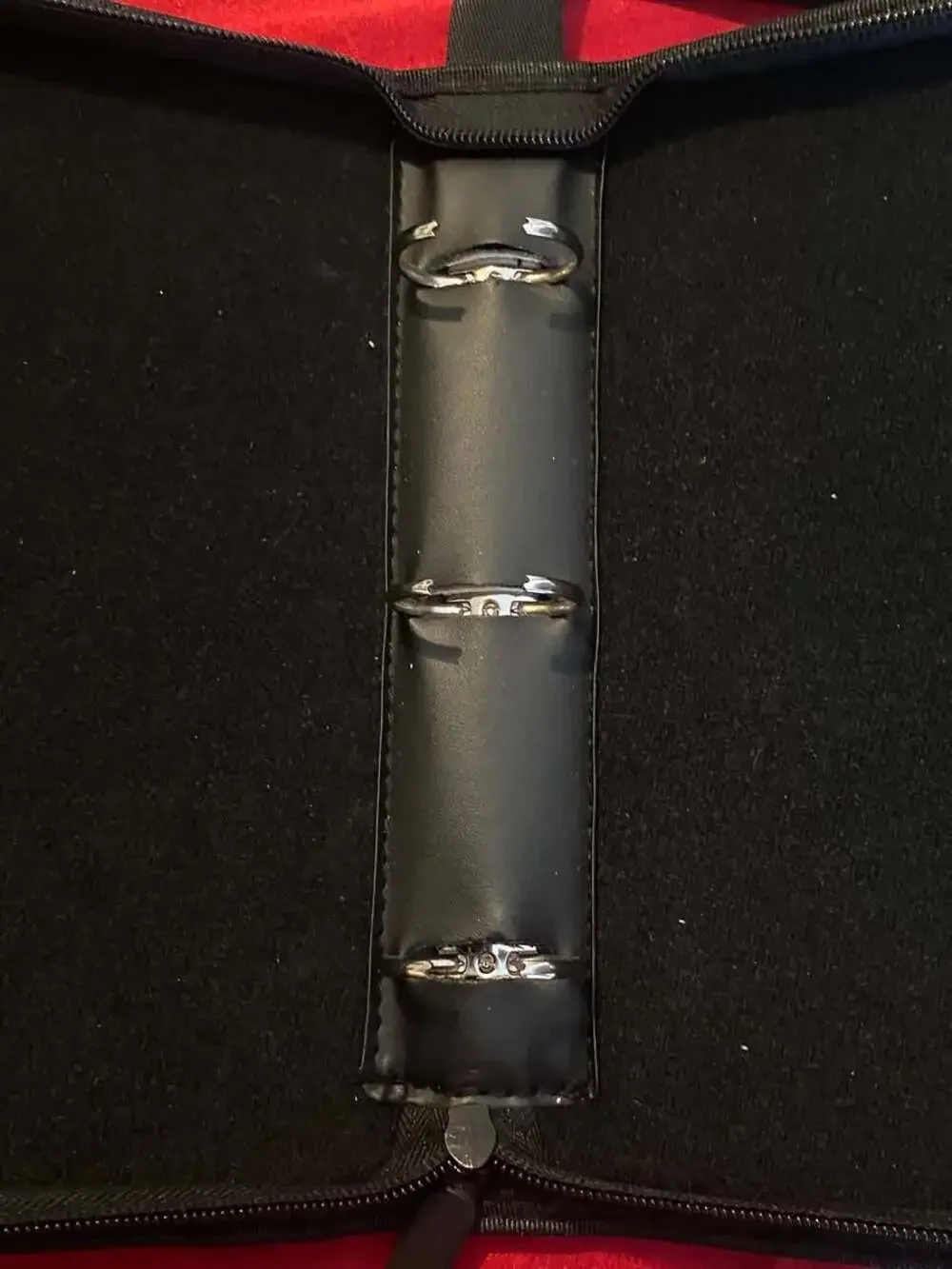 Dragon Battle 3-Ring Zippered Trading Card‎ Binder Fire and Ice Graphic Black
